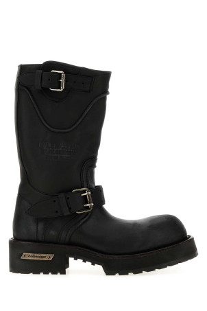 Black leather Venom boots BALENCIAGA (833585WCAL1)