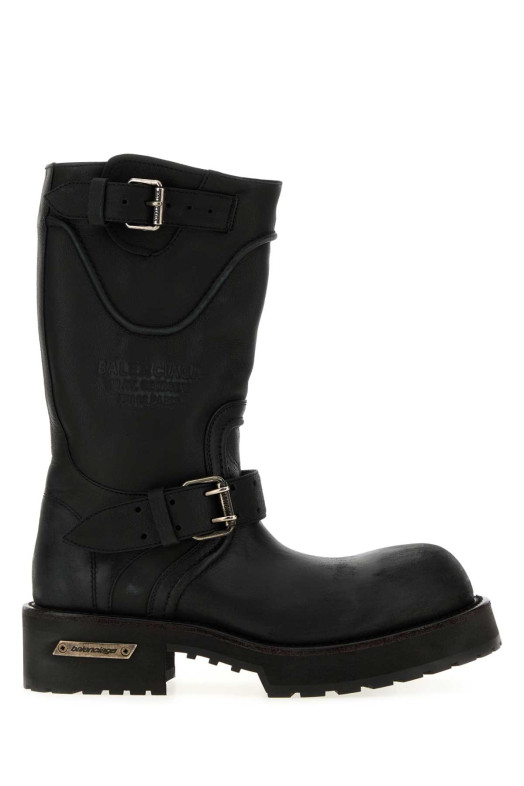 Black leather Venom boots BALENCIAGA (833585WCAL1)