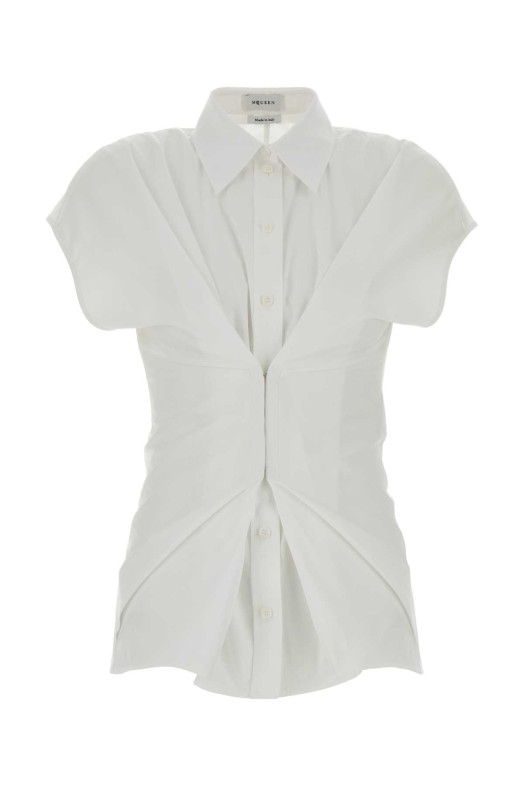 White poplin shirt ALEXANDER MCQUEEN (863777QAABT)