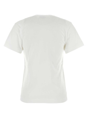 White cotton t-shirt White COMME DES GARCONS PLAY (AXT108051)