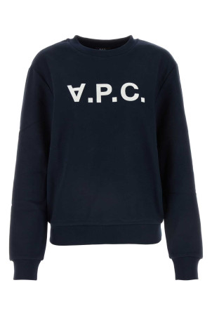 Midnight blue cotton sweatshirt A.P.C. (COHBNM27907)
