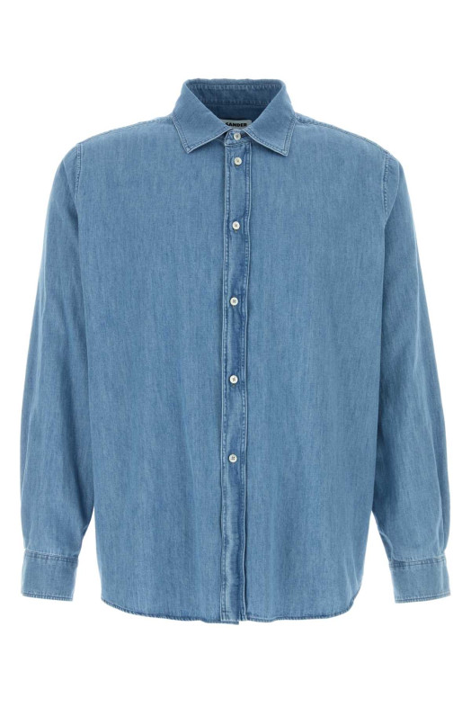 Light blue chambray shirt Green JIL SANDER (J21DL0272J45348)