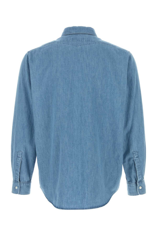 Light blue chambray shirt Green JIL SANDER (J21DL0272J45348)