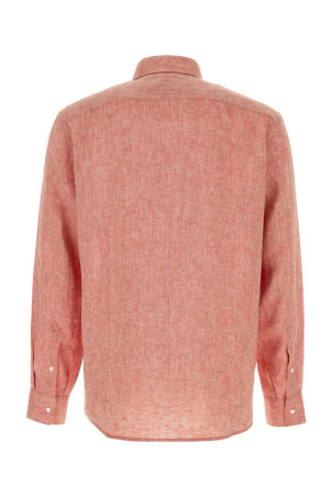 Melange red linen shirt BRUNELLO CUCINELLI (MM6840627)