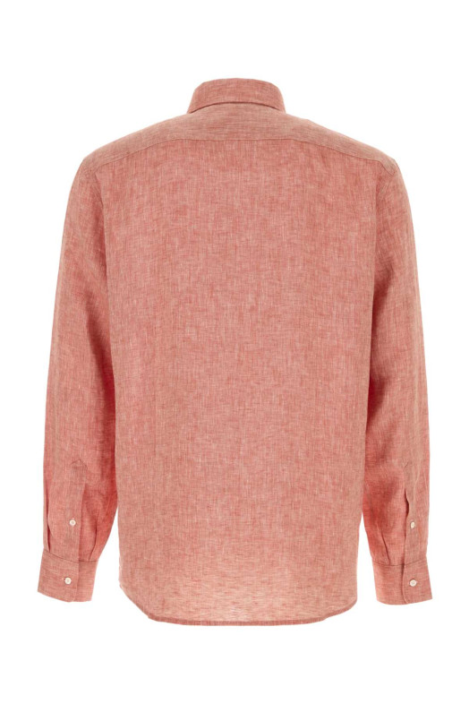 Melange red linen shirt BRUNELLO CUCINELLI (MM6840627)