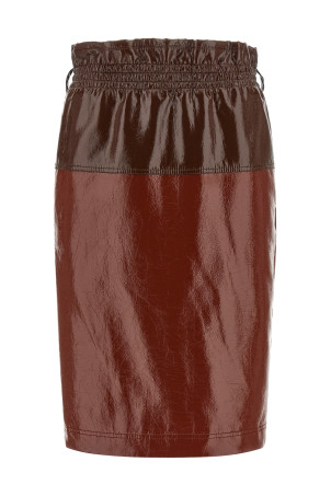 Спідниця «Paper-Bag» бордового кольору 851065Y7J672309