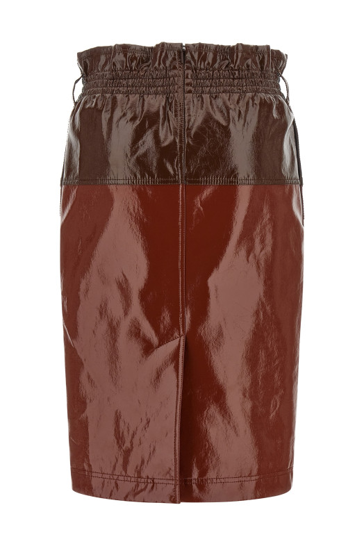 Спідниця «Paper-Bag» бордового кольору 851065Y7J672309