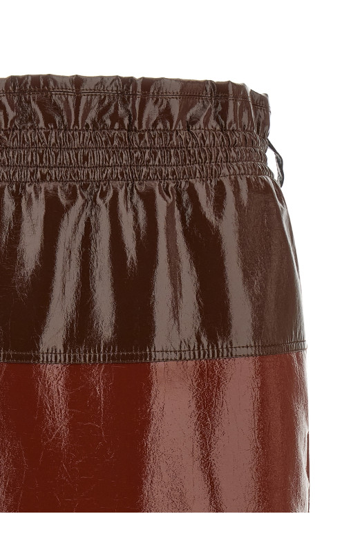 Спідниця «Paper-Bag» бордового кольору 851065Y7J672309