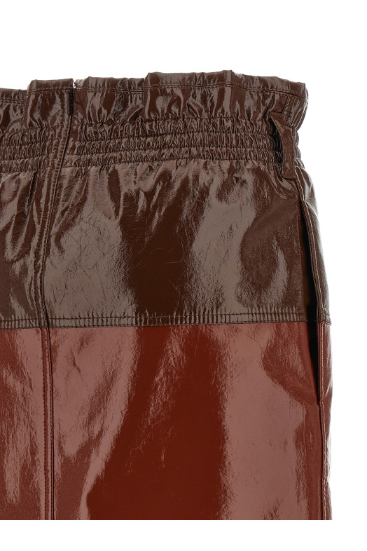 Спідниця «Paper-Bag» бордового кольору 851065Y7J672309