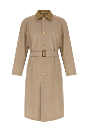 'Wool Max Canvas' coat Beige