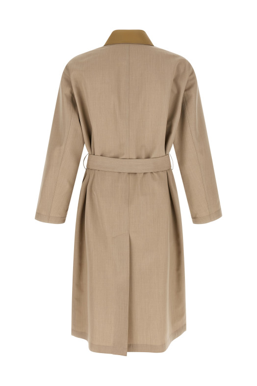 'Wool Max Canvas' coat Beige