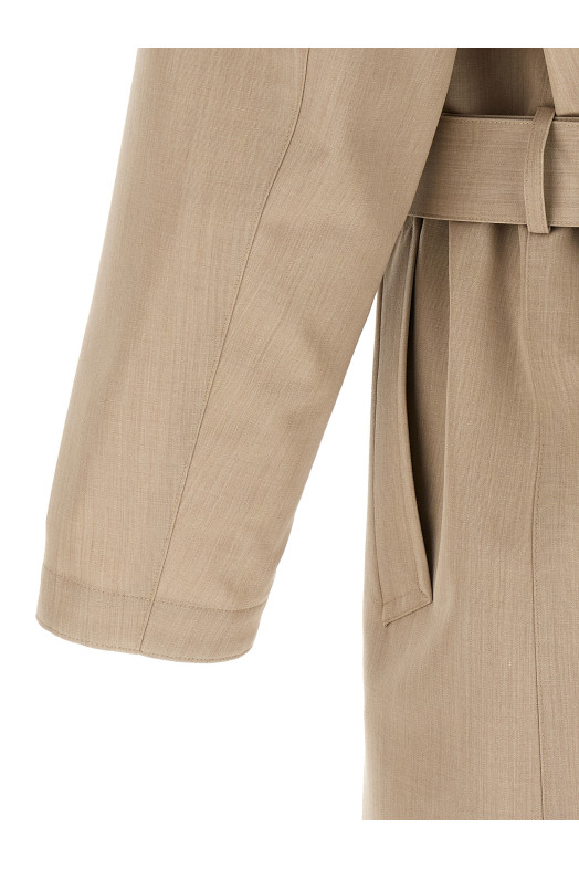 'Wool Max Canvas' coat Beige