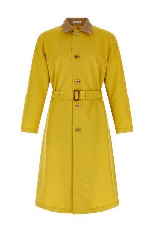'Wool Max Canvas' coat Yellow