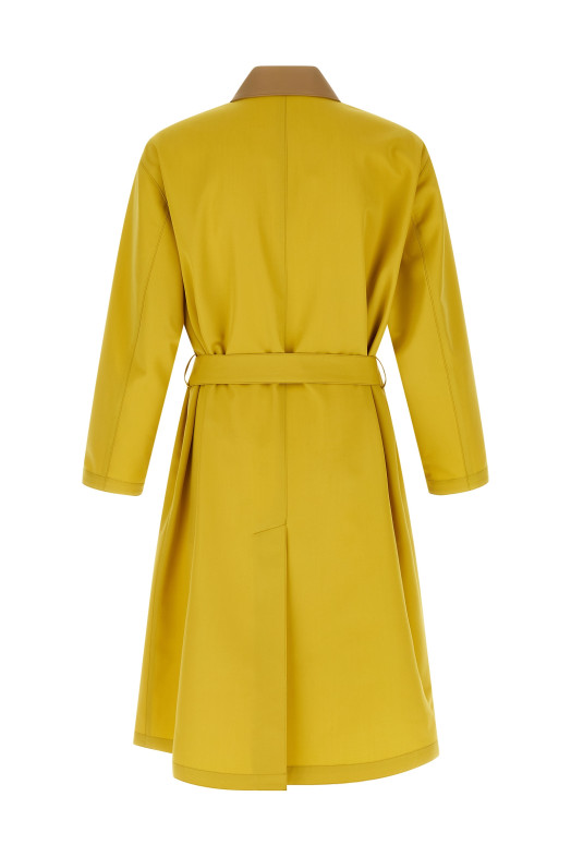 'Wool Max Canvas' coat Yellow