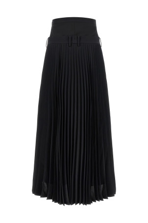 Pleated pants Black