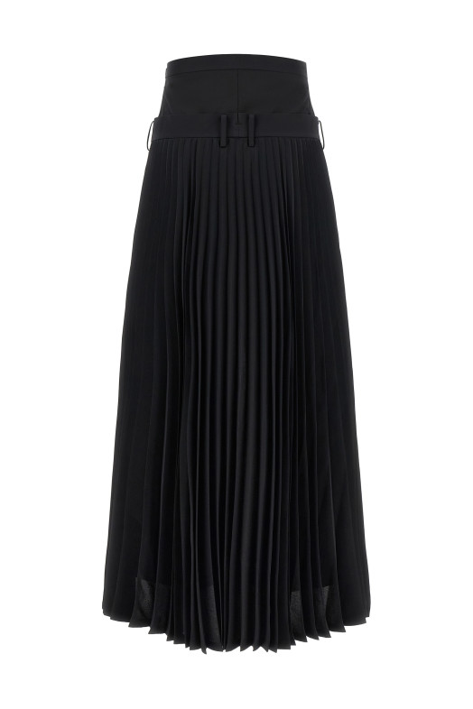Pleated pants Black