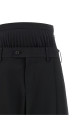 Pleated pants Black