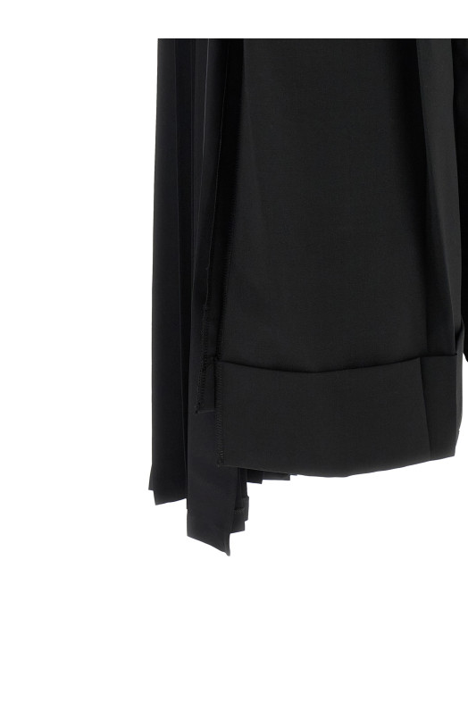 Pleated pants Black