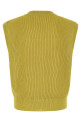 Ribbed knit vest Yellow
