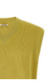 Ribbed knit vest Yellow