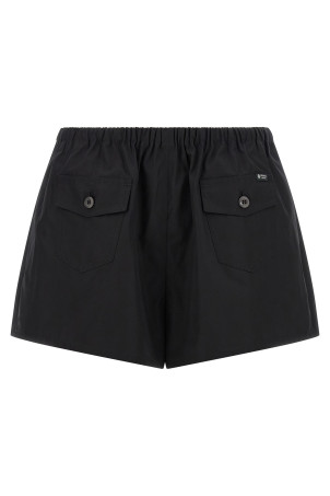 Шорти з попліну, чорні PRADA P235KSOOO1XV2F0002