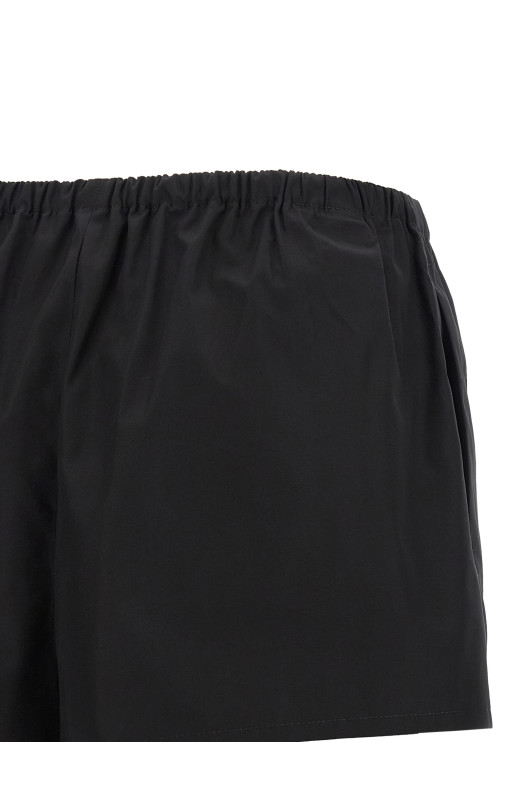 Шорти з попліну, чорні PRADA P235KSOOO1XV2F0002