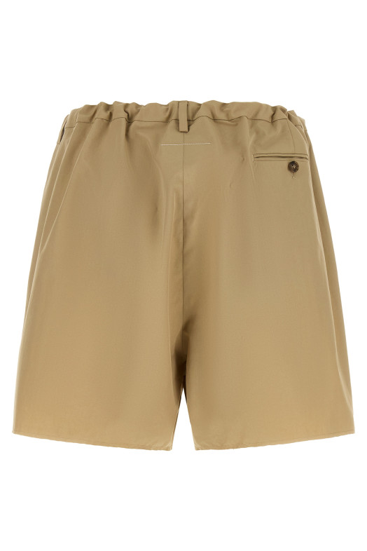'White Stitch Line' shorts Beige