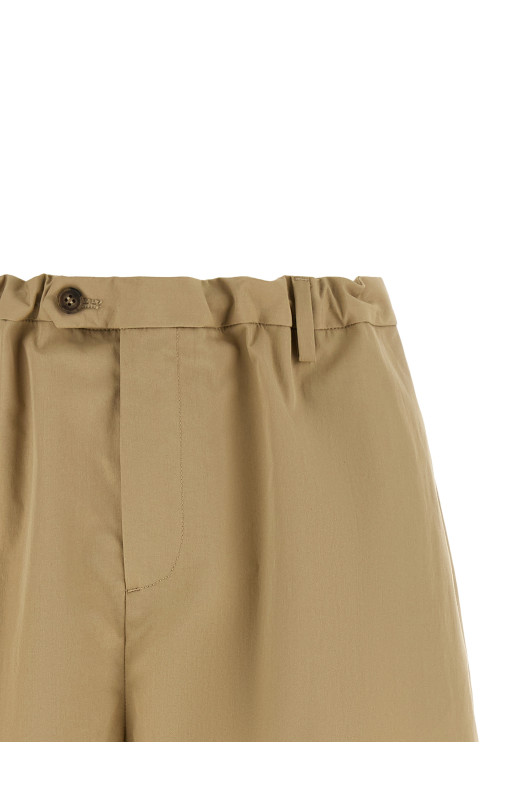 'White Stitch Line' shorts Beige