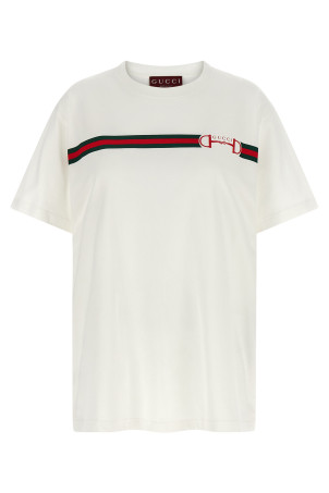 'Nastro Web' T-shirt White