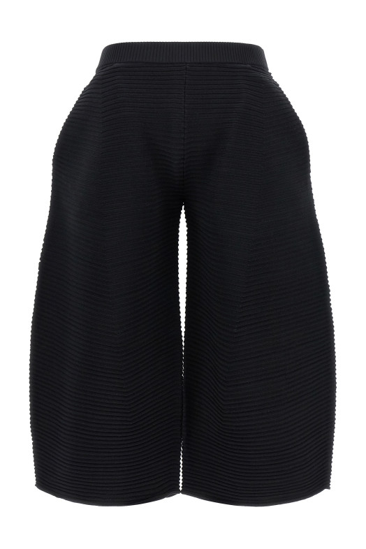 'Corrugated Knit' pants Black