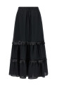Fringed skirt Black