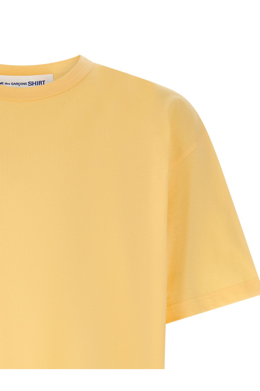 Logo print T-shirt orange