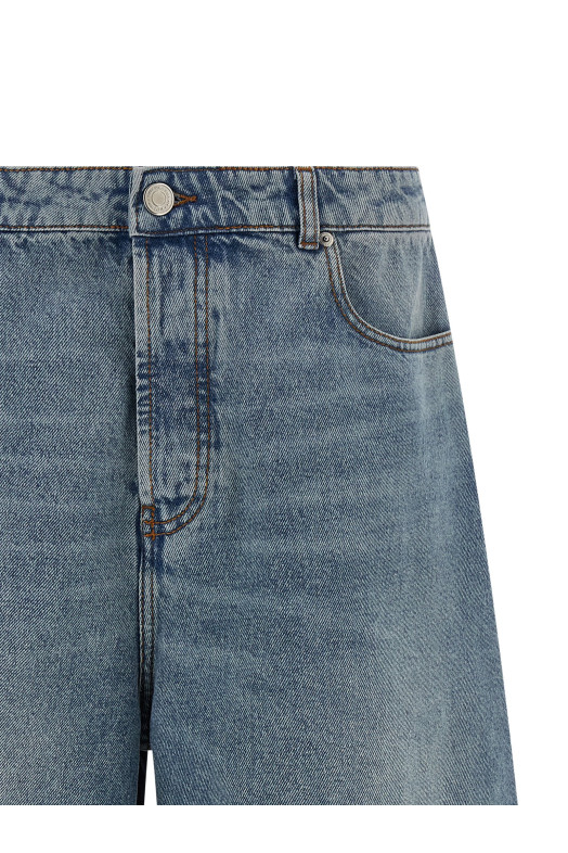 Denim bermuda shorts Blue