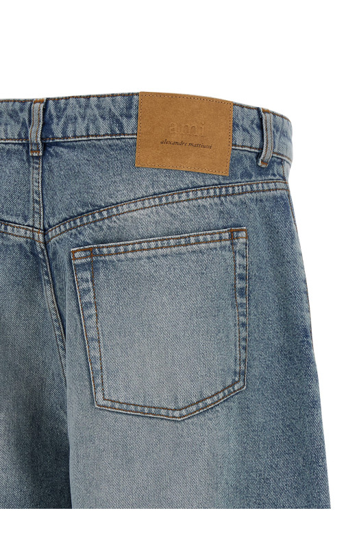 Denim bermuda shorts Blue