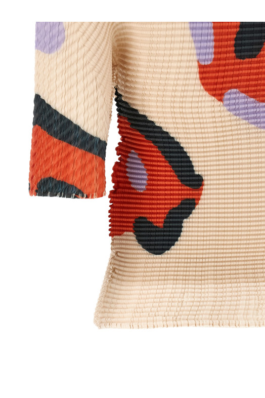 'Verve Pleats' top Beige