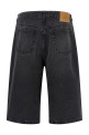 Denim bermuda shorts Black
