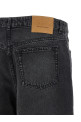 Denim bermuda shorts Black