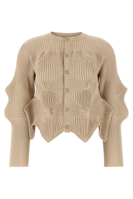 'Linkage' cardigan Beige