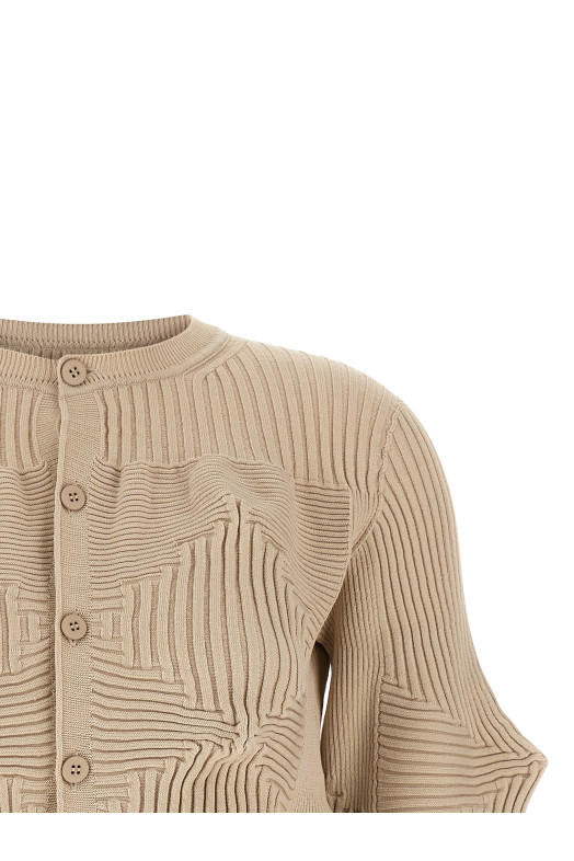 'Linkage' cardigan Beige