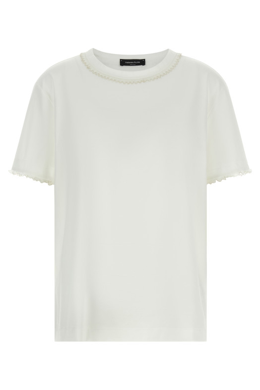 Embroidery t-shirt White