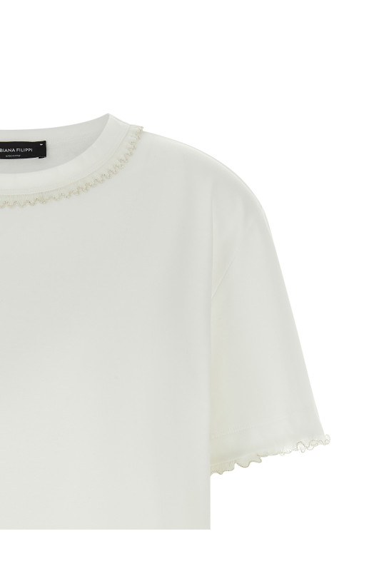 Embroidery t-shirt White