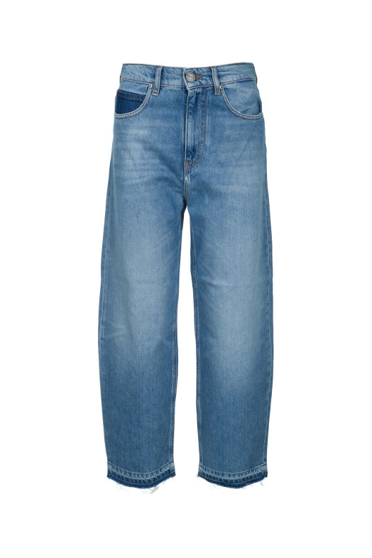 ESTELLE EGG ДЖИНСОВІ ШТАНИ БРУДНО-СИНЬОГО КОЛЬОРУ PINKO (103857A341)