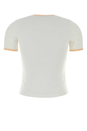 White cotton t-shirt COURREGES (125JTS017JS0203)
