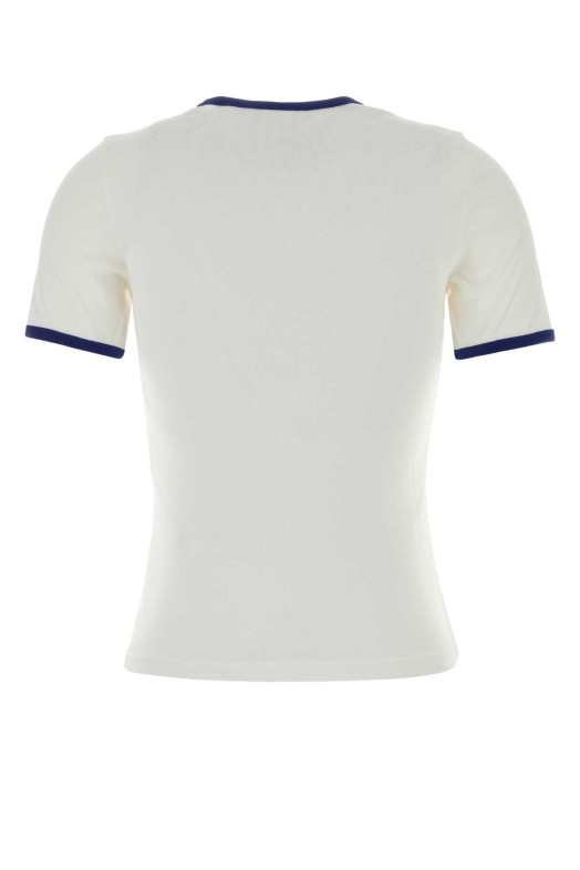 White cotton t-shirt COURREGES (125JTS017JS0203)