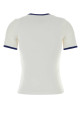 White cotton t-shirt COURREGES (125JTS017JS0203)
