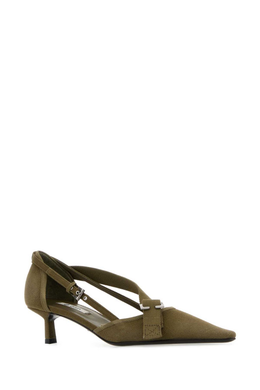 Army green canvas pumps PRADA (1I444OFDB45010)