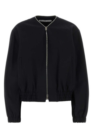 Black cotton bomber jacket ALEXANDER WANG (1WC2262759)