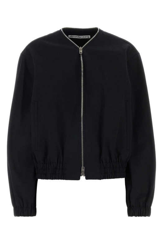 Black cotton bomber jacket ALEXANDER WANG (1WC2262759)