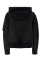 Black cotton blend and nylon sweatshirt SACAI (2608496)