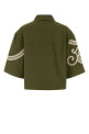Olive green canvas Como shirt WEEKEND (2615041012600)